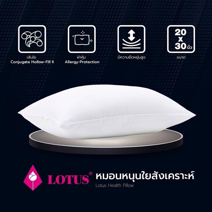 Lotus หมอนหนุน และ หมอนข้าง โลตัส พรีเมียม - Image 3